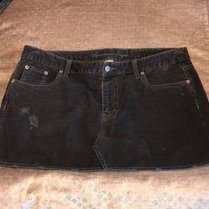 American Eagle gray Courdoroy skirt